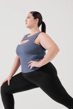 Peekaboo Crew Tank - American Blue -Popflex Clothing Shop PeekabooCrewTank AmericanBlue B1024 1068 Edit 21b23c3f ece3 4ab2 8cbd 74704d73ed75