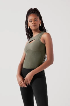 Peekaboo Crew Tank - Ivy -Popflex Clothing Shop PeekabooCrewTank Ivy B1024 0326 Edit 75e3edb1 8693 4aec afcf 22a713ab914f