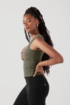 Peekaboo Crew Tank - Ivy -Popflex Clothing Shop PeekabooCrewTank Ivy B1024 0351 Edit 3d3373a0 7273 4ce8 977c 1f110be5a94f