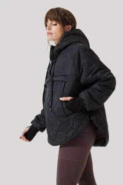 Pillow Packable Puffer Jacket - Black -Popflex Clothing Shop Pillow Packable Puffer Jacket Black E1006 1316