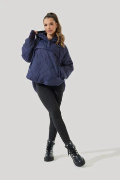 Pillow Packable Puffer Jacket - Peacoat Navy -Popflex Clothing Shop Pillow Packable Puffer Jacket Peacoat Navy E1006 2447