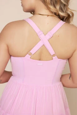 Corset Pirouette Dress - Bubblegum -Popflex Clothing Shop PirouetteDress Bubblegum F1000 02089 Edit