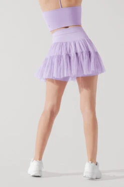 Pirouette Tiered Skort - Digital Lavender -Popflex Clothing Shop PirouetteSkort DigitalLavender 6064 1455 Edit
