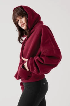 Pullover Cloud Hoodie - Crimson -Popflex Clothing Shop PulloverCloudHoodie Crimson 5022 0144 Edit