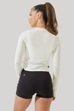 Refine Long Sleeve Top - Coconut Cream -Popflex Clothing Shop Refine Long Sleeve Top Coconut Cream B1013 0792