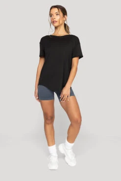 Reversible Deep V Tee - Black -Popflex Clothing Shop Reversible Deep V Tee Black B1015 00087