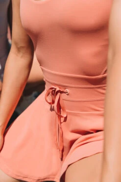 Twirl Dress - Coral -Popflex Clothing Shop SM 3182 1