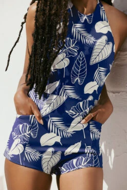 Romper One Piece - Blue Palm 13 Romper One Piece - Blue Palm -Popflex Clothing Shop Samara10 44800 Edit 2295aac0 7974 4c93 857a eab54ec847e6