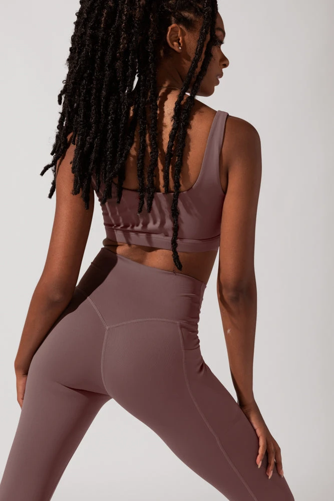 Crisscross Hourglass® Leggings With Pockets (Pet Hair Resistant) - Peppercorn 2 Crisscross Hourglass® Leggings With Pockets (Pet Hair Resistant) - Peppercorn - Image 2