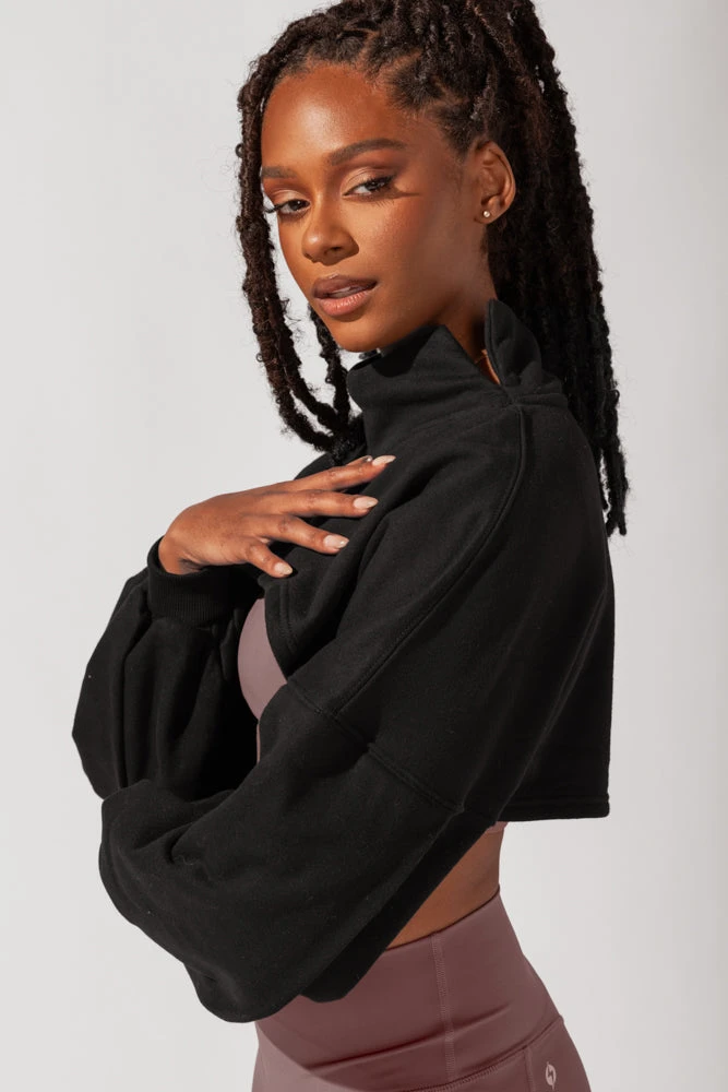 Mockneck Shruggie - Black 4 Mockneck Shruggie - Black - Image 4