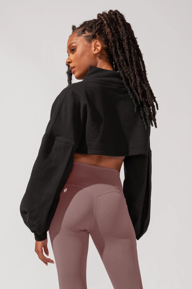 Mockneck Shruggie - Black 8 Mockneck Shruggie - Black - Image 8