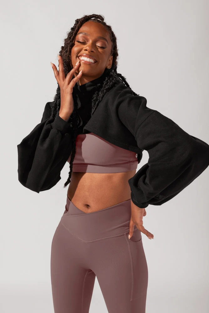 Mockneck Shruggie - Black 9 Mockneck Shruggie - Black - Image 9