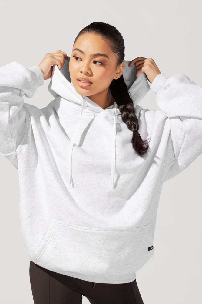 Long Cloud Hoodie - Light Heather Grey 10 Long Cloud Hoodie - Light Heather Grey - Image 10