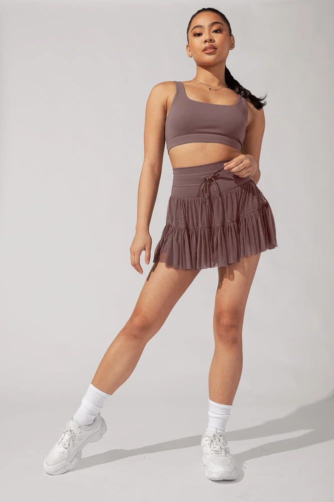 Pirouette Tiered Skort - Peppercorn 2 Pirouette Tiered Skort - Peppercorn - Image 2