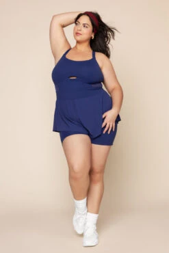 Supershort™ Runsie - Sapphire -Popflex Clothing Shop SupershortRunsie Sapphire 6042 03666 Edit