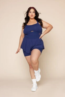 Supershort™ Runsie - Sapphire -Popflex Clothing Shop SupershortRunsie Sapphire 6042 03672 Edit