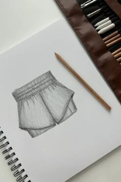 High Waisted Supershort™ - Black -Popflex Clothing Shop Supershortsketchpopflex