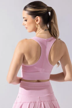 Sweat Sesh Crop Top - Bubblegum -Popflex Clothing Shop Sweat Sesh Long Bra Bubblegum A1004 2013 Editcopy