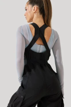 Take A Hike Overalls - Black -Popflex Clothing Shop Take A Hike Overalls Black 5009 1229