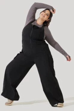 Take A Hike Overalls - Black -Popflex Clothing Shop Take A Hike Overalls Black 5009 3908