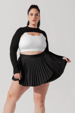 Ace ‘em Pleated Skort - Black 22 Ace ‘em Pleated Skort - Black -Popflex Clothing Shop VensusSkort Black H1002 2266 Edit 1