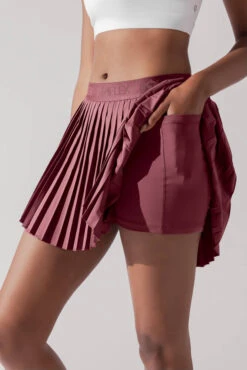 Ace ‘em Pleated Skort - Desert Rose -Popflex Clothing Shop VenusSkort DesertRose H1002 0003 Edit 1