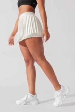 Ace ‘em Pleated Skort - Sugar 17 Ace ‘em Pleated Skort - Sugar -Popflex Clothing Shop VenusSkort Sugar H1002 1108 Edit 1