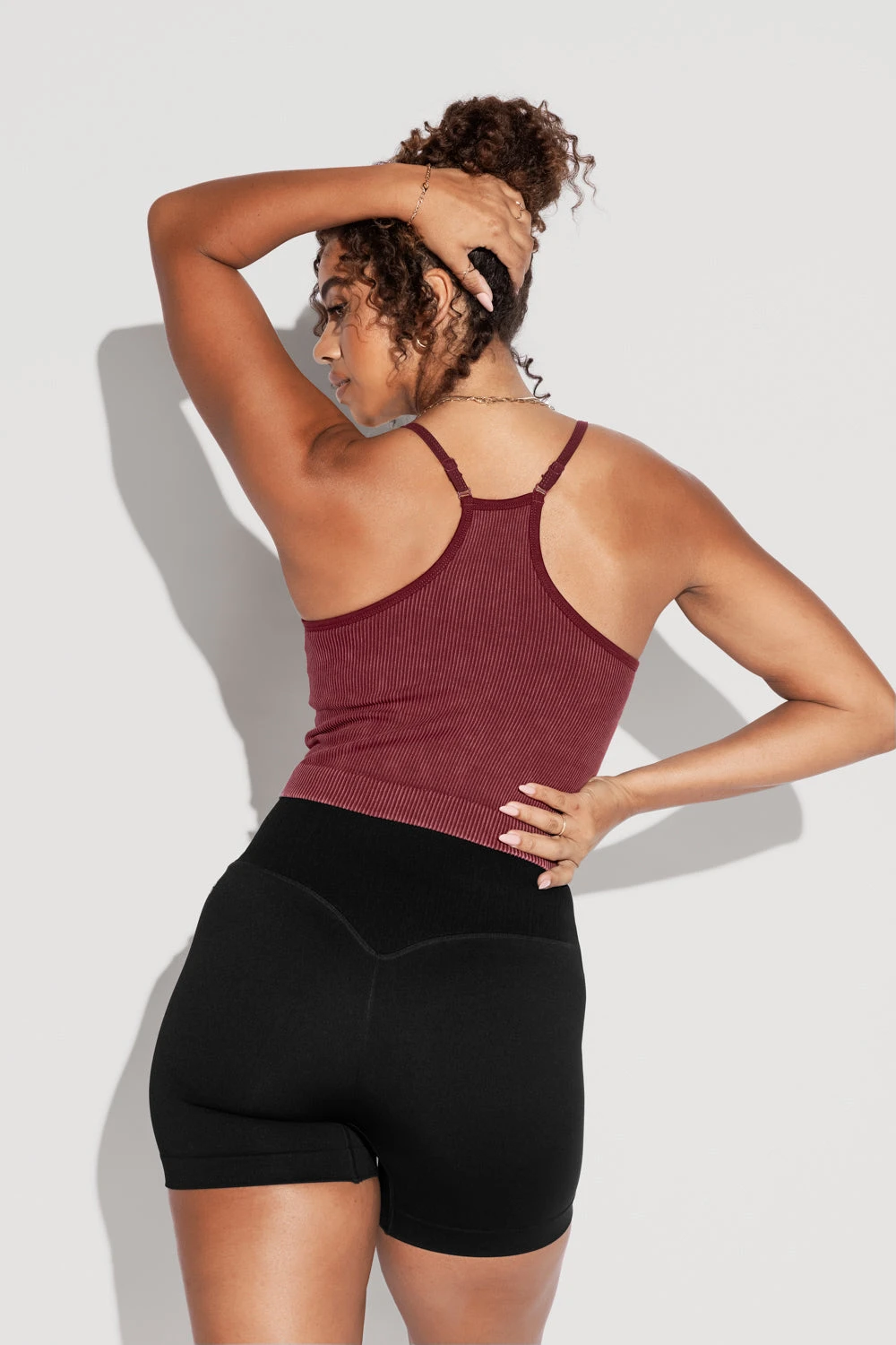 What's The Scoop Seamless Crop Tank - Garnet 7 What's The Scoop Seamless Crop Tank - Garnet - Image 7