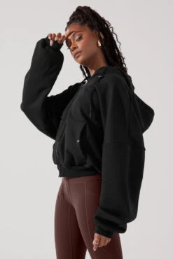 Zip Cloud Hoodie - Black -Popflex Clothing Shop ZipCloudHoodie Black 5002 0907 Edit