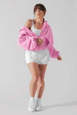 Zip Cloud Hoodie - Malibu Pink -Popflex Clothing Shop ZipCloudHoodie Bubblegum 5002 0004 Edit 1