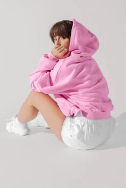 Zip Cloud Hoodie - Malibu Pink -Popflex Clothing Shop ZipCloudHoodie Bubblegum 5002 0071 Edit 1