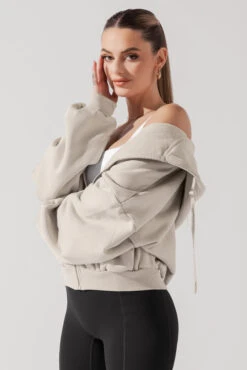 Zip Cloud Hoodie - Seashell 12 Zip Cloud Hoodie - Seashell -Popflex Clothing Shop ZipCloudHoodie Seashell 5002 0004 Edit