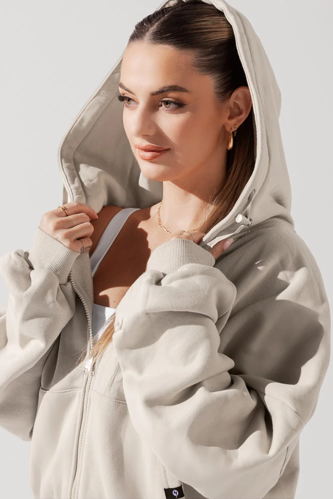 Zip Cloud Hoodie - Seashell 8 Zip Cloud Hoodie - Seashell - Image 8