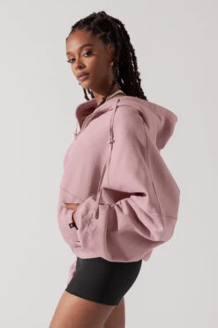 Zip Cloud Hoodie - Blush -Popflex Clothing Shop ZipCloudHoodie blush 5002 0109 Edit