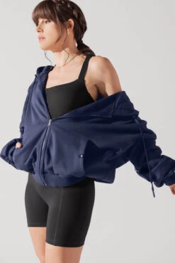 Zip Cloud Hoodie - Academic Navy -Popflex Clothing Shop ZipHoodie AcademicNavy 5002 0019 Edit 1