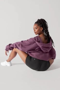 Zip Cloud Hoodie - Deep Plum -Popflex Clothing Shop ZipHoodie DeepPlum 5002 0016 Edit 1