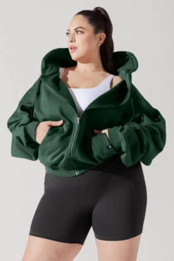 Zip Cloud Hoodie - Game Time Green -Popflex Clothing Shop ZipHoodie GreenTime 5002 0013 Edit 1