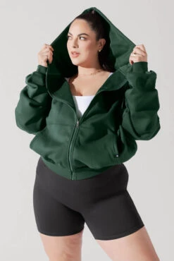 Zip Cloud Hoodie - Game Time Green -Popflex Clothing Shop ZipHoodie GreenTime 5002 0022 Edit 1
