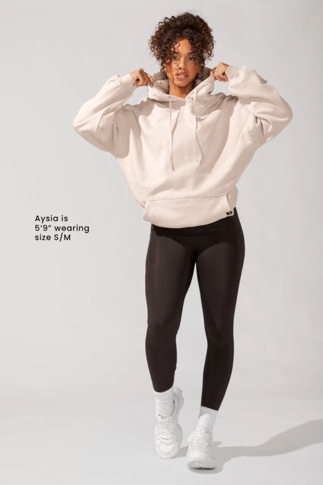 Long Cloud Hoodie - Blushing Beige 2 Long Cloud Hoodie - Blushing Beige - Image 2