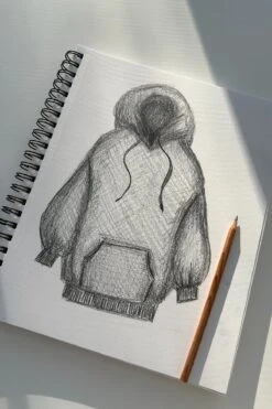 Long Cloud Hoodie - Deep Plum 11 Long Cloud Hoodie - Deep Plum -Popflex Clothing Shop longcloudhoodiesketchpopflex